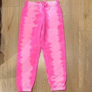 T2 Love Pink Tie-Dye Kids Joggers